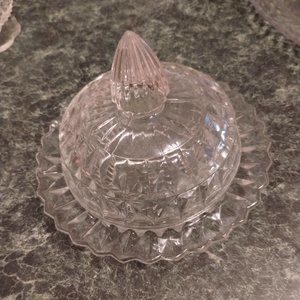 2 piece candy dish (top piece is lid)